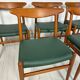 1950s set of 5 vintage Danish teak dining chairs W2 by Hans J. Wegner for CM Madsen