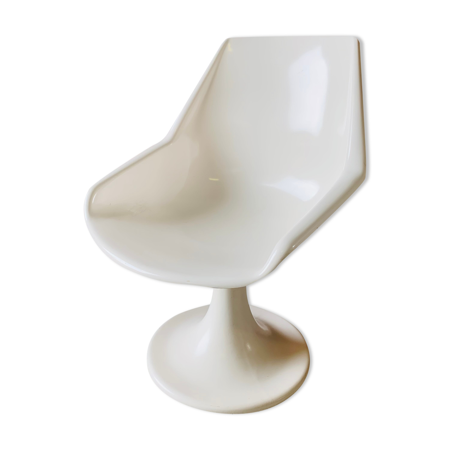 White tulip armchair