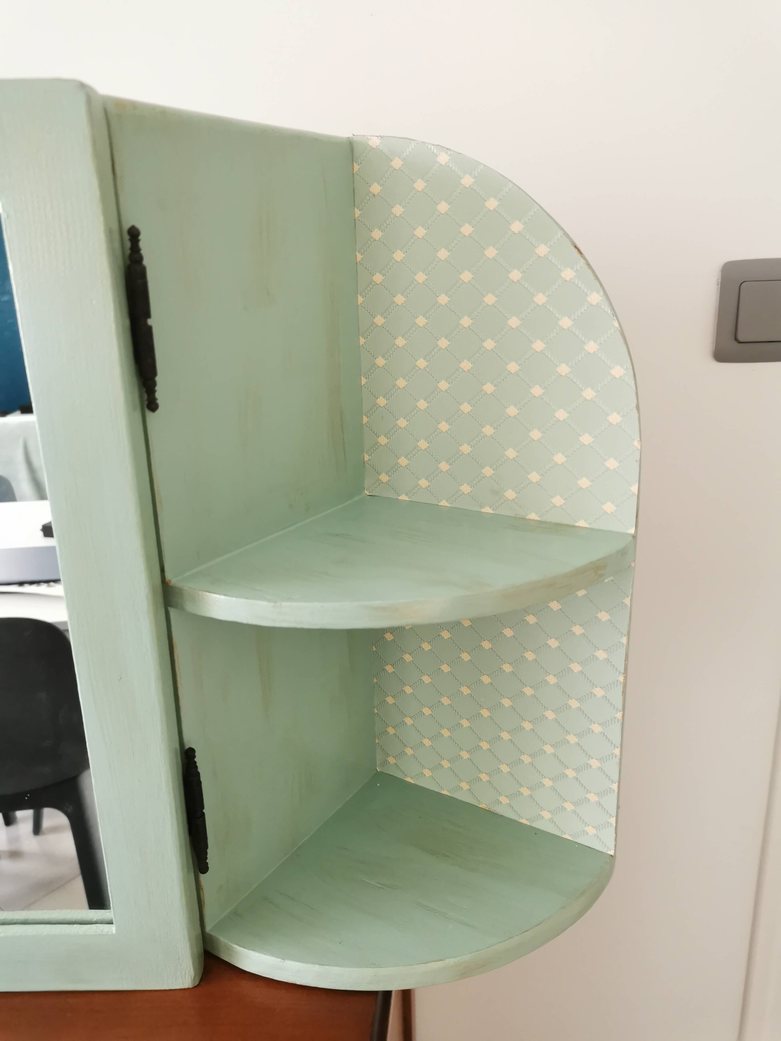 Wall shelf bathroom cabinet