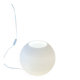 Lampe boule en verre opalin