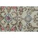 1970s Vintage Turkish Hand-Knotted Wool Cotton Beige Runner Rug 80x216