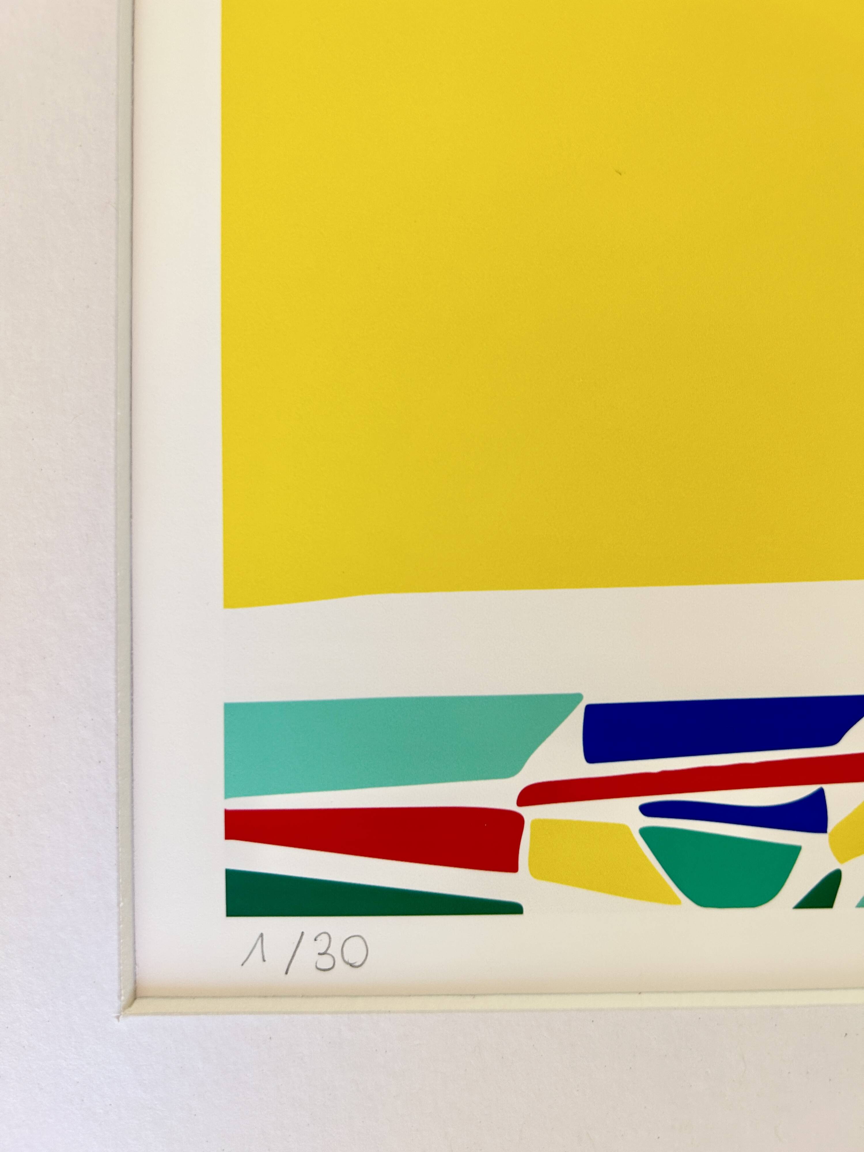 Surf illustration, limited edition of 30 copies, signed by the artist