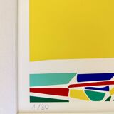 Surf illustration, limited edition of 30 copies, signed by the artist