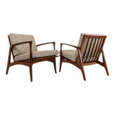 Vintage scandinavian armchairs, Denmark, 60s, Set Of 2