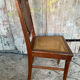 Set of 4 Antique Louis XVI Style Chairs Wood + Caning 19th Century Vintage