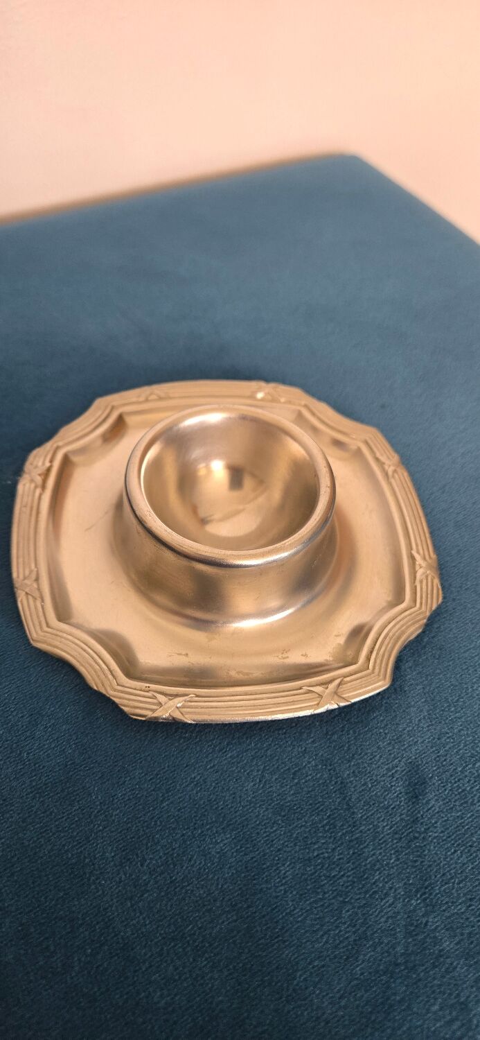 Silver-plated egg cup