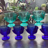 Set of 7 chicken eggcups