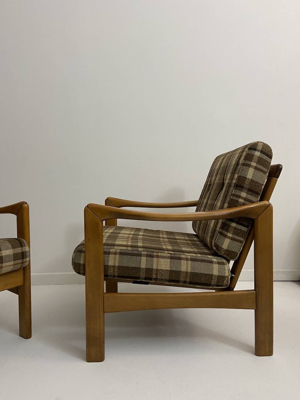 Vintage teak armchairs