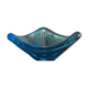 Empty blue crystal pocket