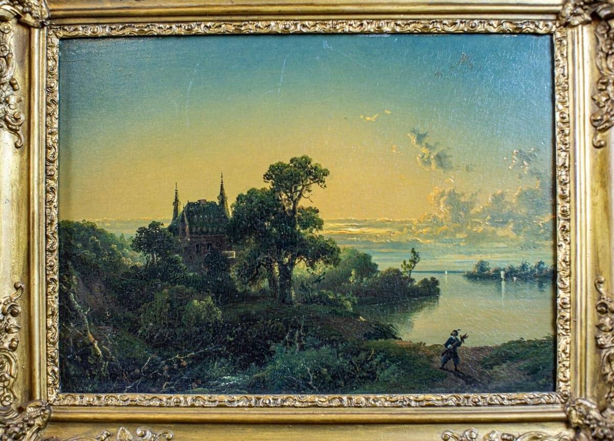 Natural Landscape, 19th Century, Oil on Hardboard