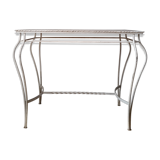 Wood and wrought iron console