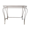 Wood and wrought iron console