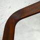 Teak mirror with beveled frame