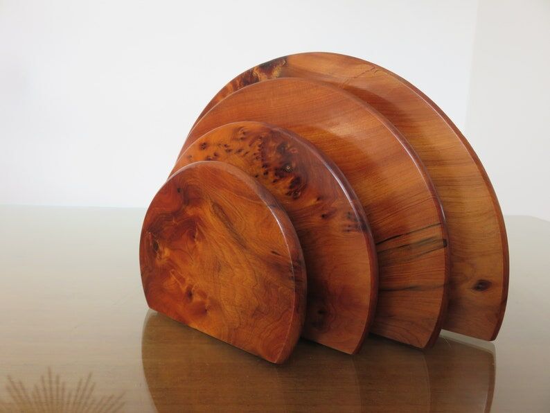 Elm magnifying glass letter holder Art Deco 30s 40s