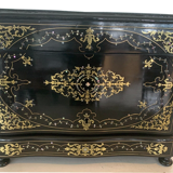 Cave a liqueur complète Napoléon III Marqueterie boulle Coffret ancien