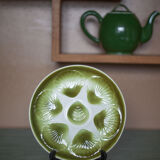 Service plate ceramic shells Orchies Moulin des Loups X11 and a large dish, oyster plate