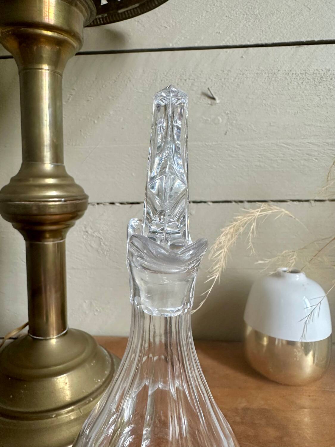 Small glass carafe