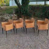 Set of 4 Vela chairs by Carlo Bartoli for Matteo Grassi