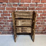 Foldable bamboo shelf