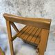 Pair of vintage folding wooden chairs by Aldo Jacober