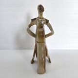 Vintage sandstone rider, 1970