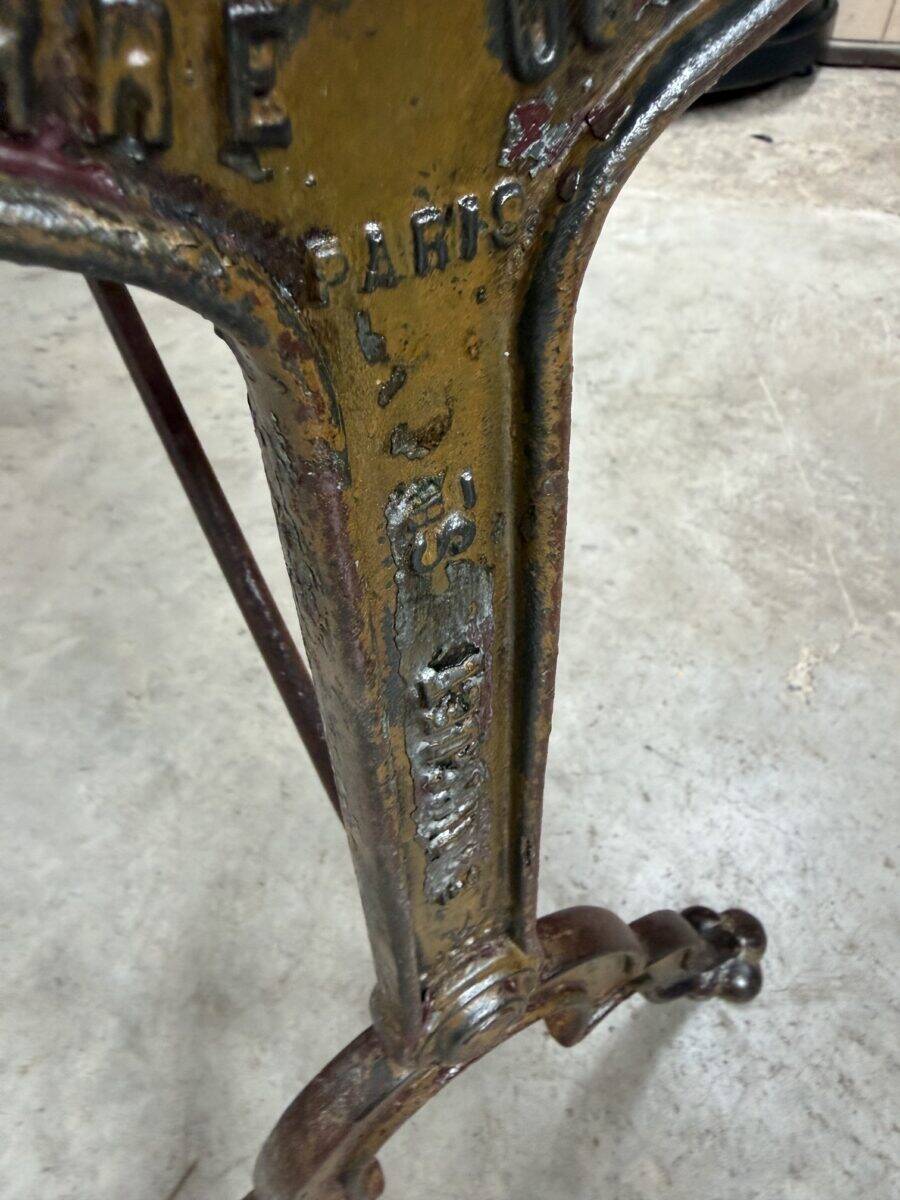 Bistro table from the early 20th century.