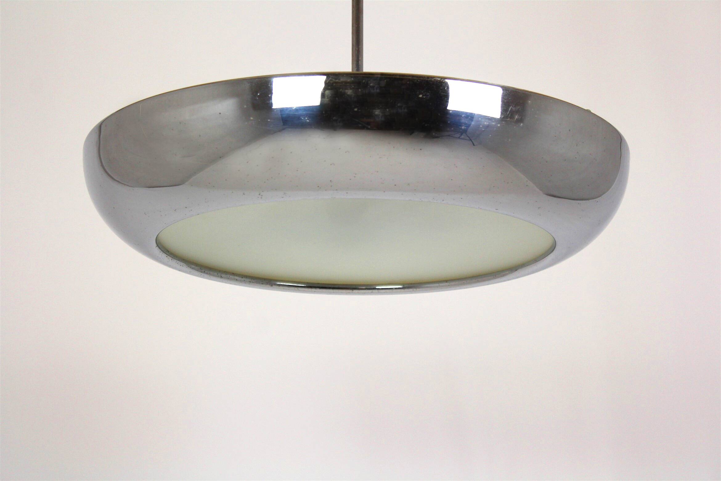 Bauhaus UFO Pendant Lamp by Josef Hurka for Napako, 1930s