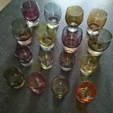 Vintage digestive glasses