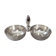 Old cups salter servant rinse-fingers silver bronze