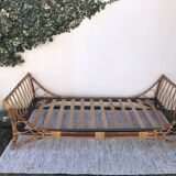 Vintage rattan bed