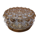 Ceiling light amber glass bubbles