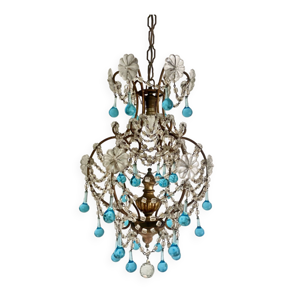 Lustre ancien pampilles cristal — Beyit