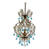 Lustre ancien pampilles cristal