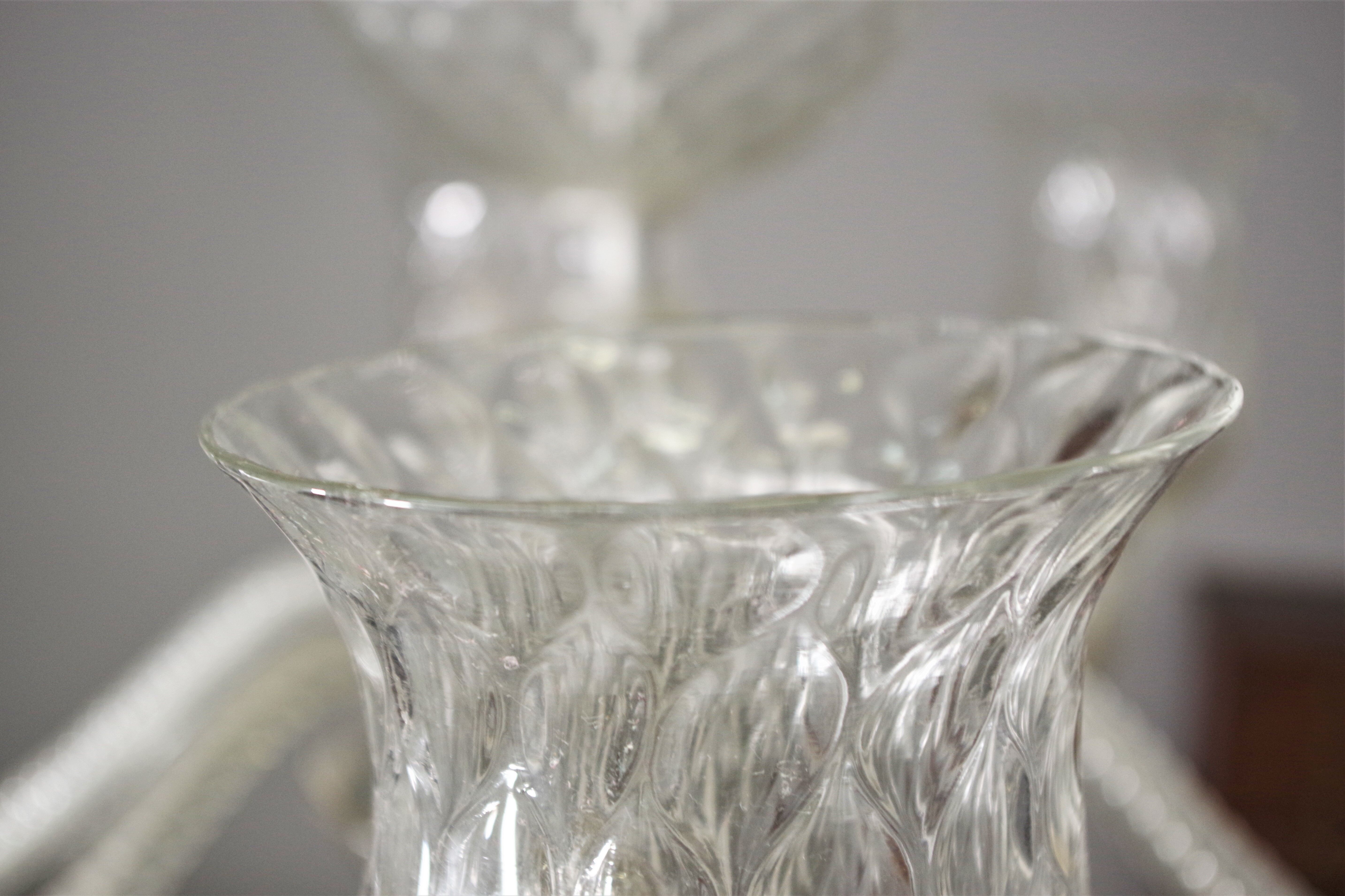 Venini ceiling lamp in Murano glass, 1950