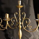 Pair of bronze candelabra