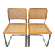 Paire de chaise Cesca Marcel Breuer b32 made in Italy