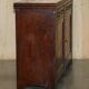 Victorian English oak rustic buffet circa 1880 with drawers.