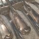 12 silver plated cake forks, Ercuis LXV 29, 14.4cm