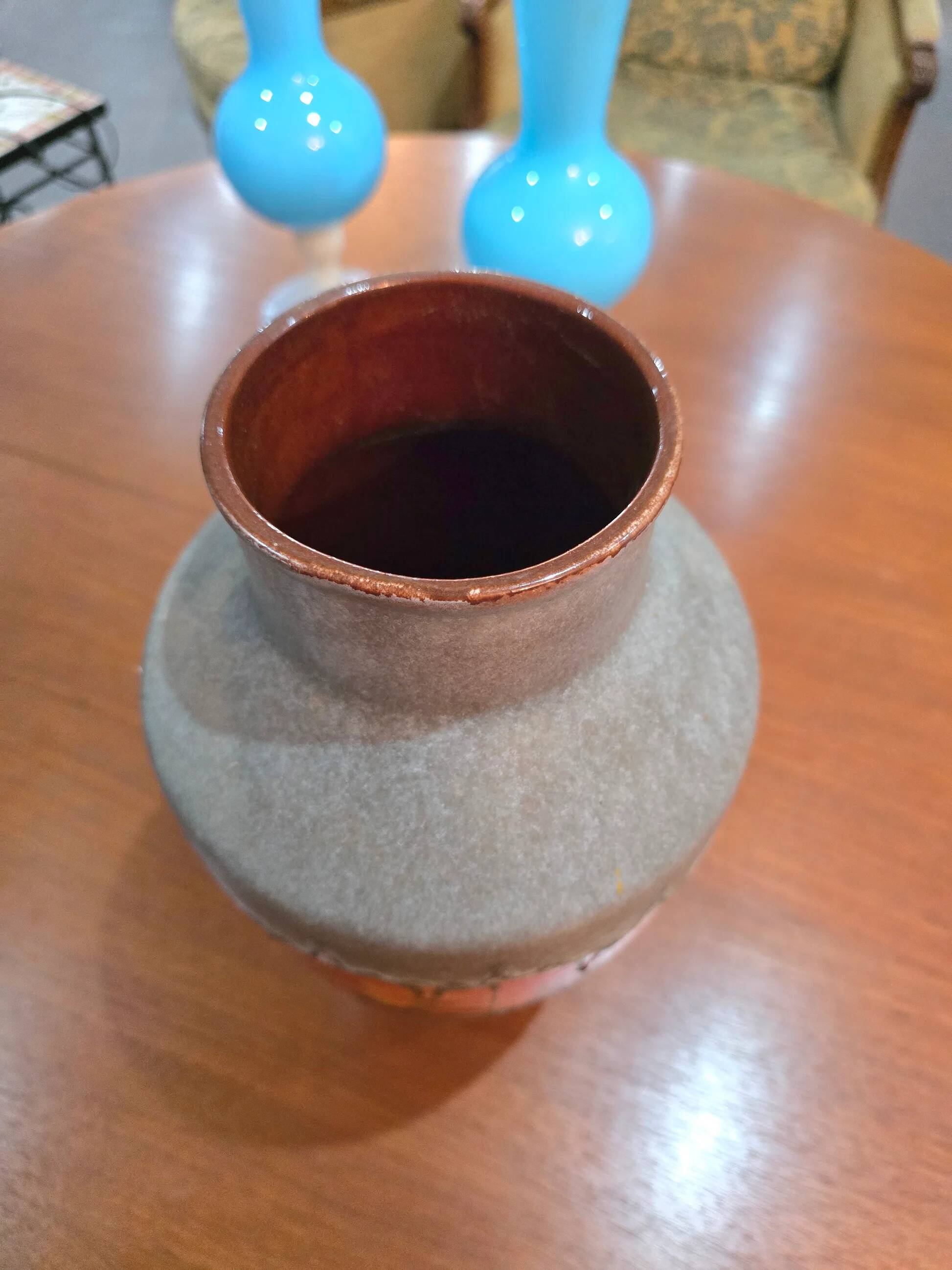 German Fat Lava Vase – Glazed ceramic – Germany, 1960s–1970s