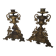 Bronze candlesticks with bunches of grapes (the pair)
