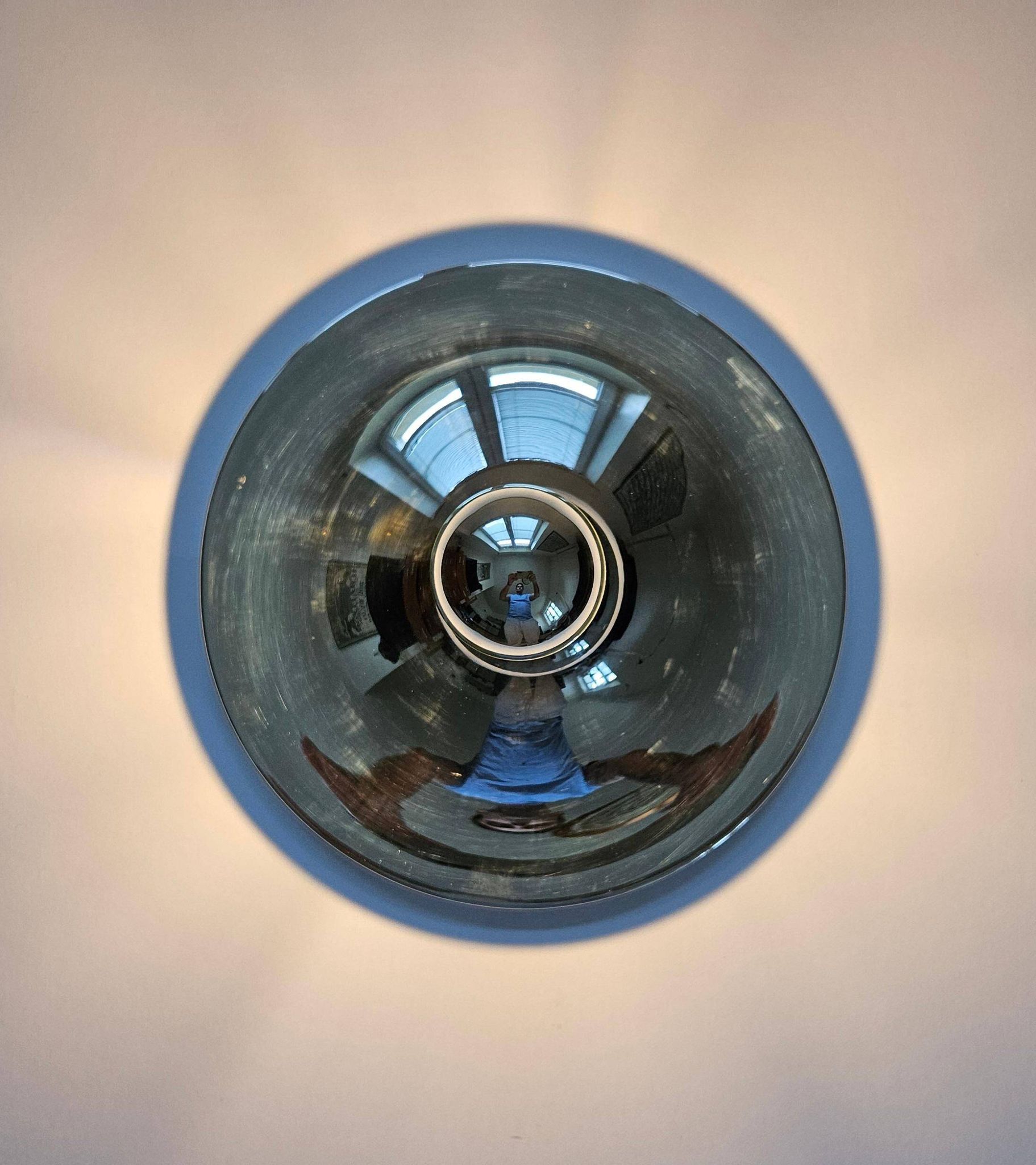 Chrome Ceiling or Wall Light by Charlotte Perriand, Sölken, 1960s