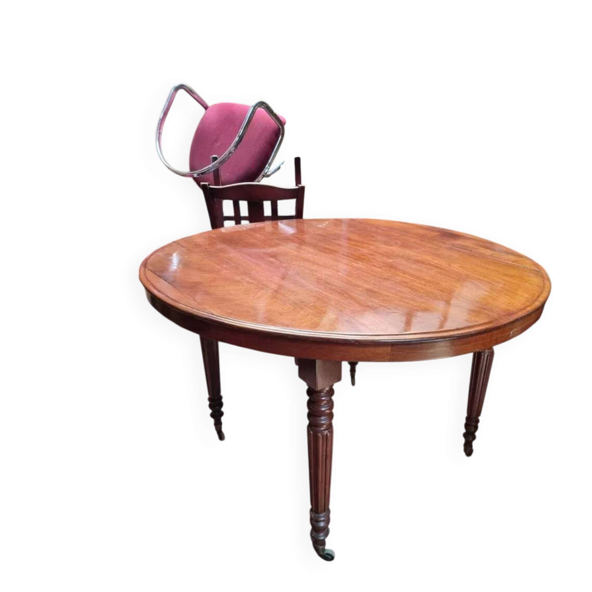 Round mahogany table - Early 20th century