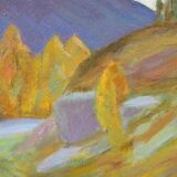 Steen Flemming ( 1897-1977 ), Swedish Impressionist Painting, 1948, Oil on Panel, Framed.