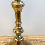 Ancien Bougeoir Chandelier Flambeau Époque Louis XV Bronze Massif Doré