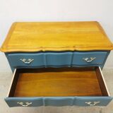 Vintage cherry wood commode refurbished