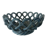 Round braided ceramic bowl by Pichon Uzés
