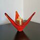 Spanish opaline red glass cup