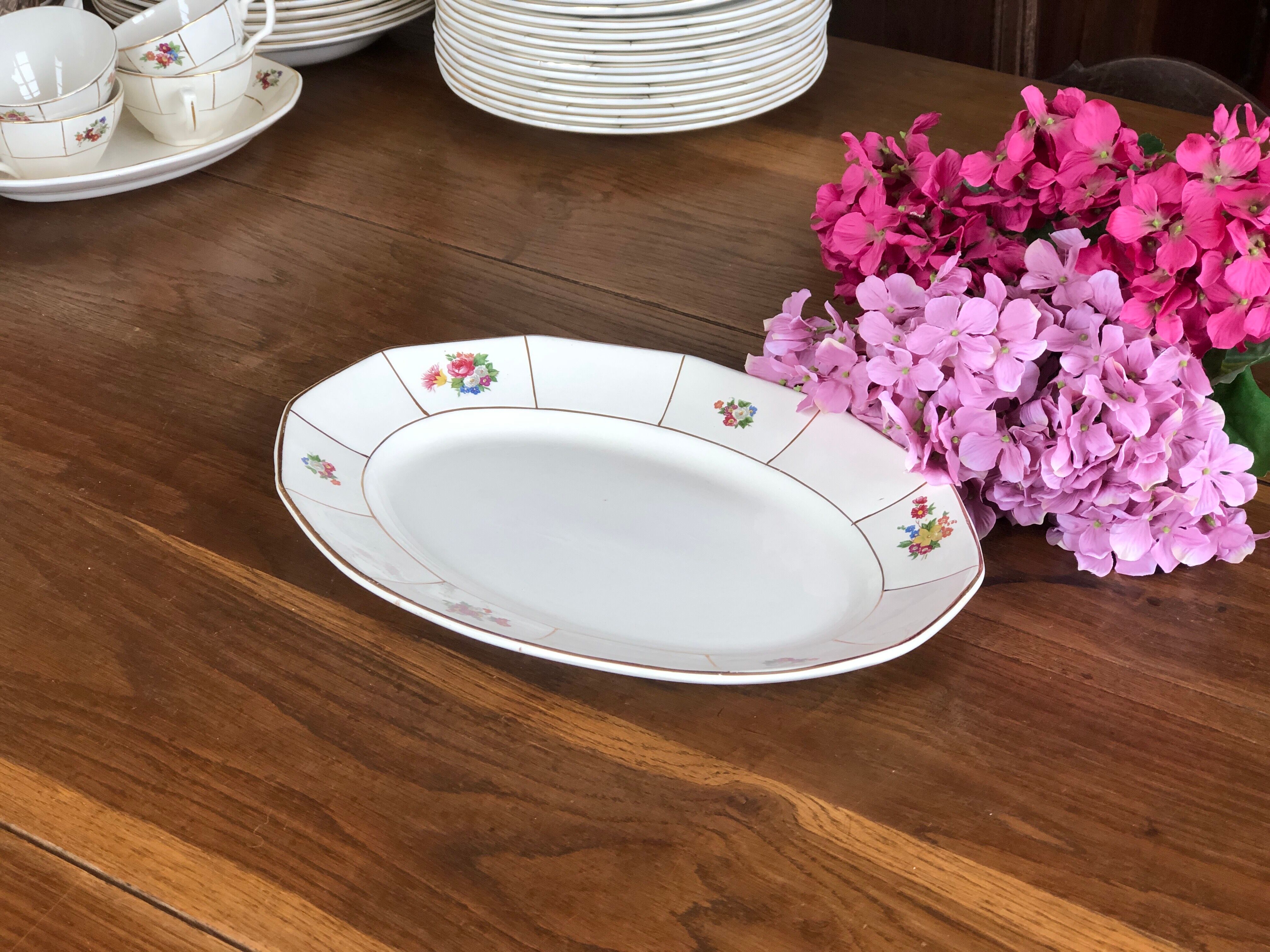 Oval dish Prado Digoin and Sarreguemines