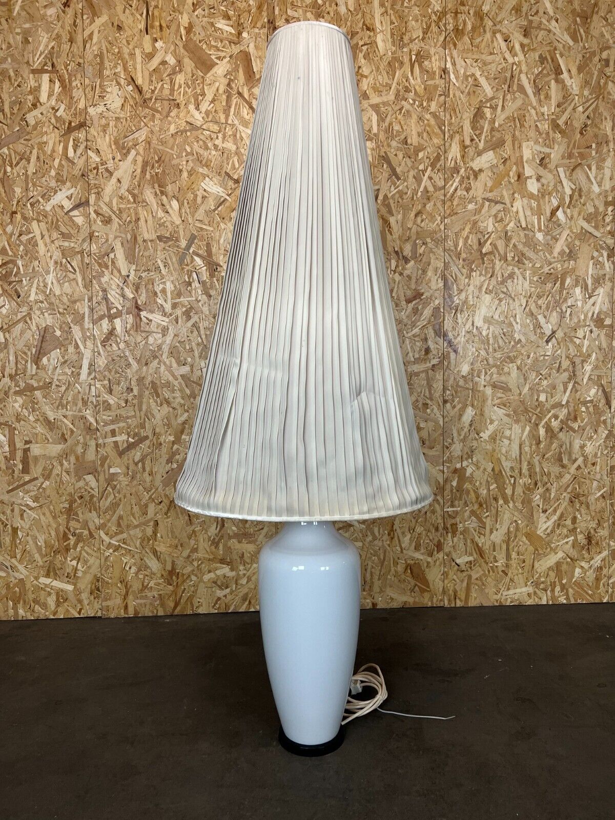 60s 70s floor lamp porcelain KPM brass space age