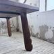 Brutalist oak table by De Puydt, Belgium 1970